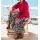 Schlupfrock mit Flockprint, schoko-rot-bedruckt