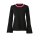 Fine knit sweater, black-red