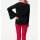 Fine knit sweater, black-red