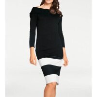 Carmen neckline sweater, black
