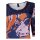 Dress with lace, orange-blue