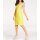 Designer-Jacquardkleid, gelb