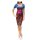 Knit dress, blue-red-multicolour