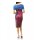 Knit dress, blue-red-multicolour