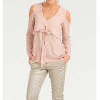 Blouse with cut-outs, rosé