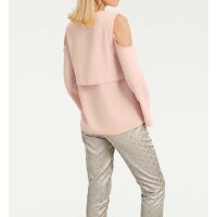 Blouse with cut-outs, rosé