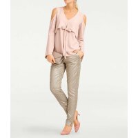 Blouse with cut-outs, rosé
