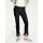Designer-Röhrenjeans m. Fransen, schwarz