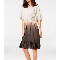Dress, cream-brown