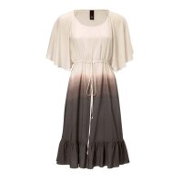 Dress, cream-brown