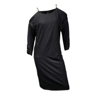 Kleid m. Ketten, schwarz