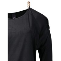 Kleid m. Ketten, schwarz