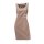 Designer-Etuikleid, taupe