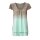 Designer-Blusenshirt, taupe-mint