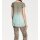 Designer-Blusenshirt, taupe-mint