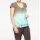 Designer-Blusenshirt, taupe-mint