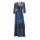 Maxikleid, blau-bunt