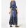 Maxikleid, blau-bunt