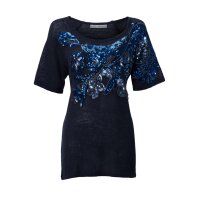 Sequin shirt, midnight blue
