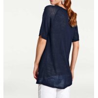 Designer-Paillettenpullover, nachtblau