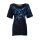Designer-Paillettenpullover, nachtblau
