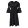 Designer-Volantkleid, schwarz