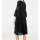 Designer-Volantkleid, schwarz