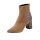 Damen-Veloursleder-Stiefelette, camel