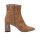 Damen-Veloursleder-Stiefelette, camel