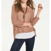 Designer-Pullover, terracotta