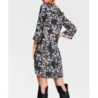 Print dress, black-multicolour