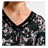 Print dress, black-multicolour