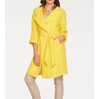 Designer-Kurzmantel, gelb