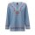Embroidered tunic, blue