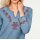 Embroidered tunic, blue