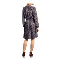 Designer-Millefleurskleid, blau-bunt