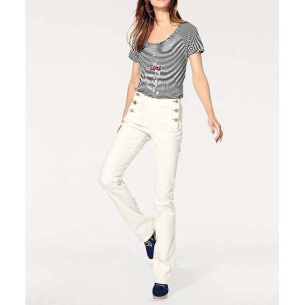 Jeanshose, creme