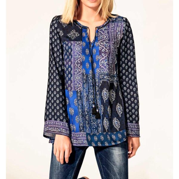 Print tunic, blue