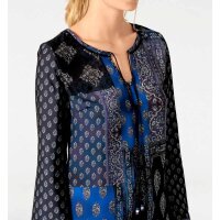 Print tunic, blue