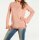 Designer-Pullover m. Chiffon, lachs