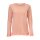 Designer-Pullover m. Chiffon, lachs