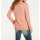 Designer-Pullover m. Chiffon, lachs