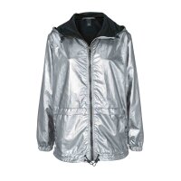 Kapuzenjacke, silberfarben