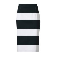 Pencil skirt, black-offwhite