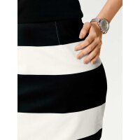 Pencil skirt, black-offwhite