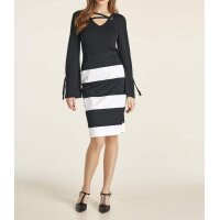 Pencil skirt, black-offwhite