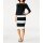 Pencil skirt, black-offwhite