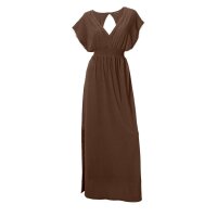 Maxi dress, chocolate brown