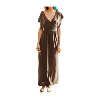 Maxikleid, schokobraun