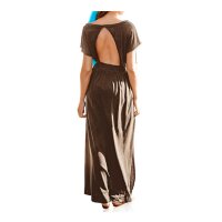 Maxikleid, schokobraun